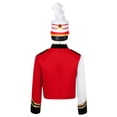 thumbnail image 2 of Moggemol Garçons Enfants Garde Royale Uniforme de Marche Manches Longues Batteur Veste à Sequins avec Plume Rouge 8, 2 of 4
