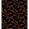 thumbnail image 2 of Ambesonne Burnt Orange Duvet Cover Sets, Ethnic Fish Art, 2-Twin, Black Burnt Orange Peach, 2 of 3