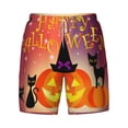 thumbnail image 4 of Lsque Mens Swim Trunks Halloween Pattern - Bathing Suit Compression Liner - Beach Swim Shorts Swimwear - (S-3XL) - Stretch Quick Dry -3X-Large, 4 of 9