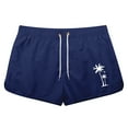 thumbnail image 2 of WILLBEST Pantalones Cortos Cargo para Hombre, de Verano, para Playa, Deportivos, de Moda, para Viajes, de Poliéster, con Estampado de Cocoteros de Colores., 2 of 3