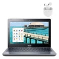 thumbnail image 3 of Restored Acer C720 Touchscreen Chromebook Intel Processor, 4GB Memory, 32GB SSD, Wi-Fi with Pro 6 Wireless Earbuds - (Refurbished), 3 of 5