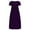 Purple, variant on Fashion 2025 Lindreshi Summer Dresses for Women Plus Size Maxi Plus Size Women Casual Summer Short Sleeve Loose Pocket Long Dress