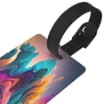 thumbnail image 3 of Hirioo Colorful Surreal Landscape for Luggage ID Tag with Adjustable Strap Travel Baggage Bag Tags Suitcase Identify Labels for Women Men, 3 of 7