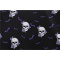 thumbnail image 4 of Robes d'Halloween Femmes Manches Longues Robe Cocktail Squelette Skull Imprimé Cosplay Costume de Fête (Skull,S), 4 of 5