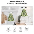 thumbnail image 4 of Wukai Cute Panda Bear In Greenery Forest Print Kitchen Towels Quick Dry Washcloths, Coral Velvet Dishtowels Multipurpose Reusable Cloths, Soft Tea Absorbent Cleaning Cloths, 4 of 7