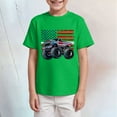 thumbnail image 2 of dmqupv Patriotic Junior Boy Shirt Kids T Shirt for Boys Patriotic Tops American Flag Shirts Independence Day Clothes Cotton Tees Green,2-3 Years, 2 of 4