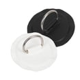 thumbnail image 4 of redondo en forma de D, sin pegamento, incluye de lazo con hebilla de cuerda de amarre de acero inoxidable 316 para bote inflable de PVC, blanco Sunnimix  Anillos en D inflables para kayak, 4 of 6