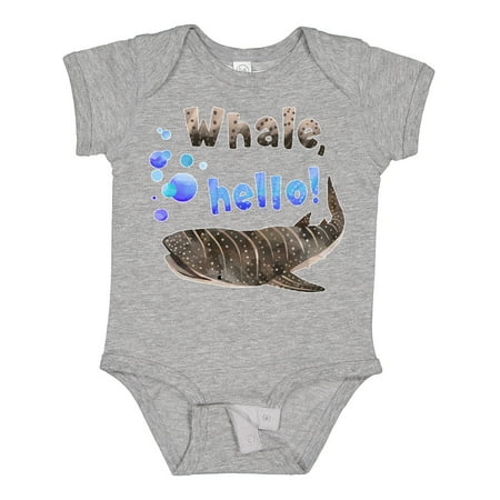 

Inktastic Whale Hello! Cute Whale Shark with Bubbles Gift Baby Boy or Baby Girl Bodysuit