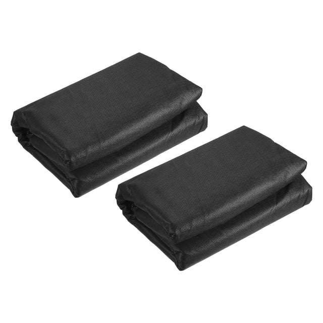 Unique Bargains 26.2 x 4.9ft Reusable Plant Covers Freeze Protection Floating Row Fabric Cover Black 2 Pack