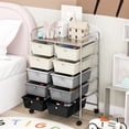 thumbnail image 4 of Costway Carrito Móvil Multiusos con 10 Cajones Organizador de Herramientas para Álbumes de Recortes Sobre Ruedas 65,5 x 37 x 87 cm, 4 of 10