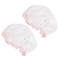 thumbnail image 4 of MasteelfCA 2pcs Waterproof Shower Caps Satin Beauty Caps Bathing Caps Bathroom Caps, 4 of 8
