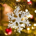 thumbnail image 6 of White Snowflake Ornaments Craft Christmas Decoration for Parties Window Home Style A, 6 of 8
