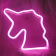 thumbnail image 2 of Pink Unicorn Neon Sign, Battery Operated or USB Powered LED Neon Sign Light for Party, Home, Wall Decoration Lamp Kids Gift, 2 of 3