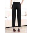 thumbnail image 3 of Primavera/verano Nuevos Pantalones de Mujer Ajustados Negros Ligeros Pantalones de Mujer con Elástico para Efecto Adelgazante Pantalones de Trabajo Pantalones Harem, 3 of 8