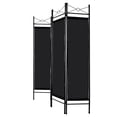 thumbnail image 5 of Costway Black 4 Panel Room Divider Privacy Screen Home Office Fabric Metal Frame, 5 of 10