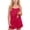 Wine, variant on Girls Satin Outfit Sets 2 Piece Silky Soft Pj Cami Top with Adjustable Spaghetti Strap and Comfy Shorts Cotton Blend Breathable Pjs Outfits for Kids Pink,Size 13-14T