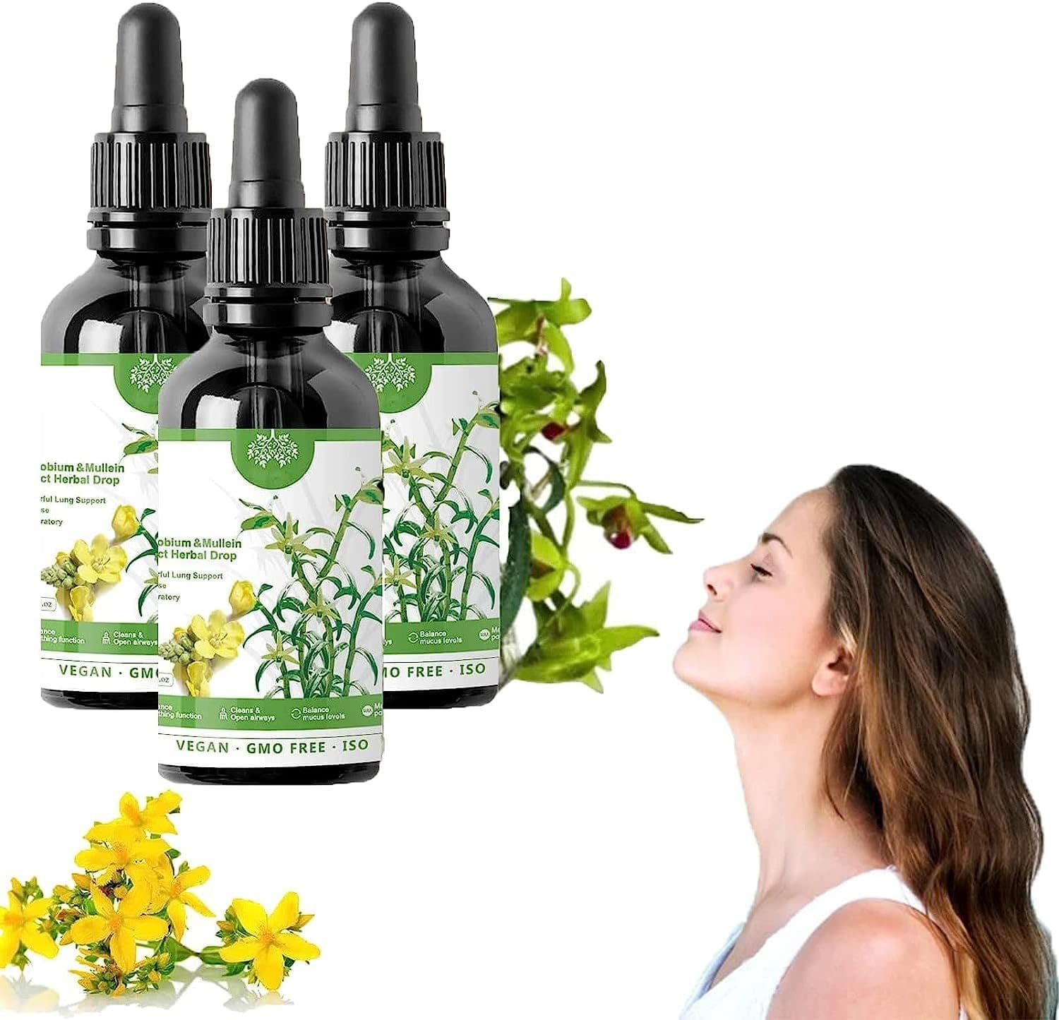 Clearbreath Dendrobium & Mullein Extract Powerful Lung Support, Clear