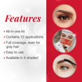 thumbnail image 4 of Kit de tinte para cejas Ardell Professional Medium Brown con extractos naturales, 4 of 5