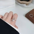 thumbnail image 2 of Anillo de serpiente con incrustaciones de plata esterlina s925, diseño de nicho de temperamento, joyería de alta calidad, accesorios de anillo abierto de serpiente con sentido para mujeres, 2 of 5