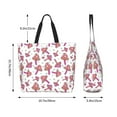 thumbnail image 5 of Naloa Purple Mushroom Tote Bag for Women Large Capacity Shoulder Bag for College Work Travel Shopping, 5 of 8