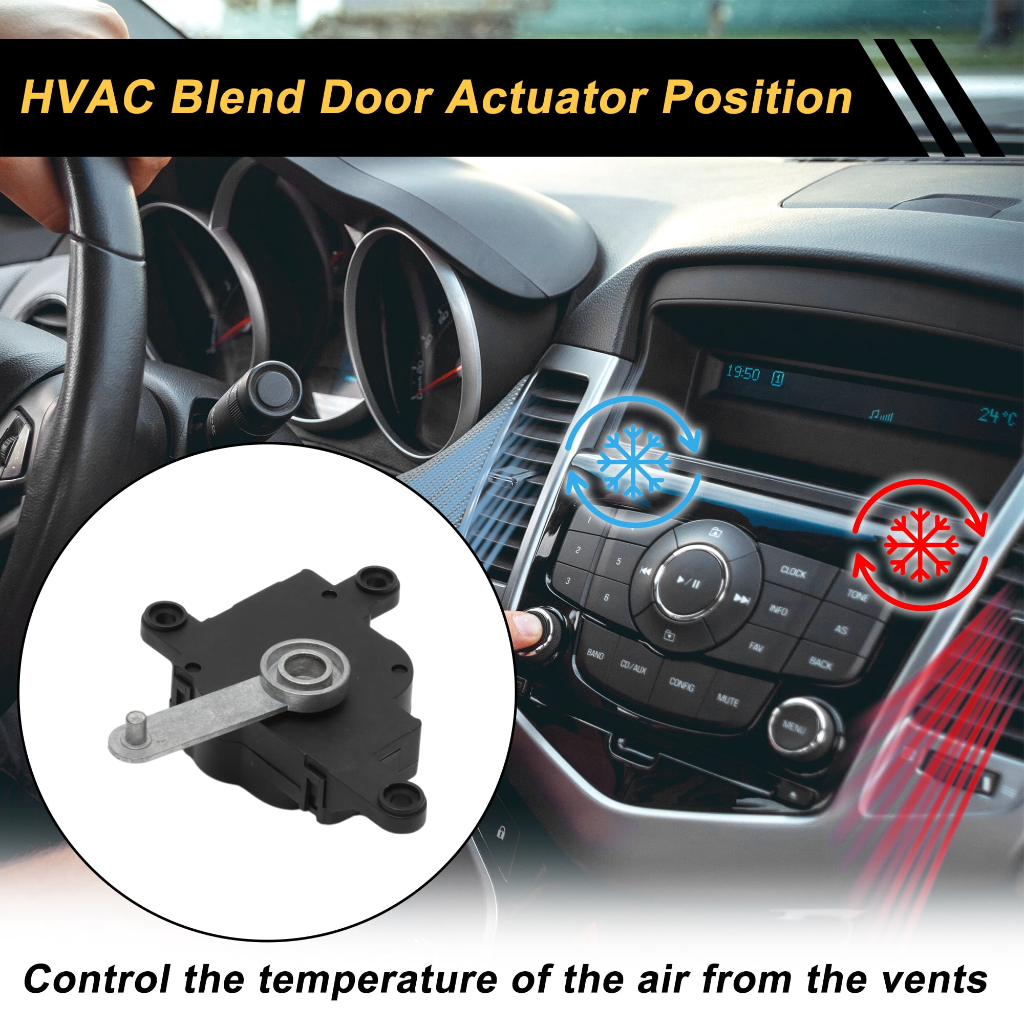 Unique Bargains HVAC Heater Blend Door Actuator Replacement for Chrysler Concorde