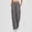 #Dark Gray, variant on DPTALR Women's Elastic Waist Drawstring Wide Leg Cargo Pants,Multi-Pocket Buttoned Casual Baggy Trousers,White,Women's Plus Size S