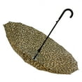 thumbnail image 4 of Rain Sun UV Protection Umbrella Large Full Size 42 Inches Canopy Coverage Windproof Auto Open J- Shape Stick Leopard Print, 4 of 6
