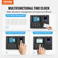 thumbnail image 2 of VEVOR Time Clock Biometric Clock 100000 Records Employee Attendance Machine, 2 of 9