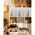 thumbnail image 3 of Valances for Windows Thanksgiving Fall Pumpkin Maple Leaves Linen Rod Pocket Cafe Window Treatments Valance Curtains for Kitchen Bathroom Laundry Basement Windows 56"x16", 3 of 6