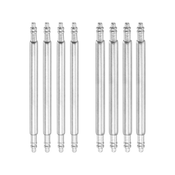 8pcs 24mm Watch Spring Bar 1.5mm 1.8mm Thickness Band Pins Double Fringe Stainless Steel Replacement Pin for Watch Band Link