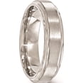 thumbnail image 5 of Titanium Brushed & Polished Beveled 6mm Band, 5 of 5