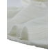 thumbnail image 5 of Camiseta Corta Casual para Mujer con Cuello en V y Mangas Largas con Cremallera blanco XS, 5 of 6