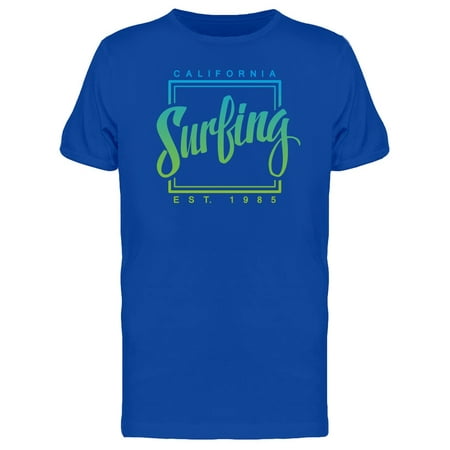 Cool Abstract California Surfing Tee Men's -Image by (Best Surf Fishing In Southern California)