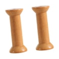 thumbnail image 2 of veasfak 2 Pieces Wooden Empty Spool Embroidery 3.1" Arts DIY Embroidery Thread Spool A, 2 of 9