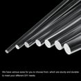 thumbnail image 3 of Uxcell 30 Pcs Varillas Redondas de Acrílico 1/4" x 12" Varillas de Dowel de Acrílico Transparentes - 6mm x 300mm, 3 of 5