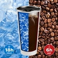 thumbnail image 6 of SWISS+TECH 16 oz Insulated Tumbler with Lid, 2 Pack Stainless Steel Cups, Double Wall Pint Cup Glasses (Red&White), 6 of 7