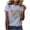 Gray Tops, variant on Htigea Summer T-Shirt for Women Floral Heart Print Short Sleeve Tops Casual Crewneck Pullover Basic Tees White S