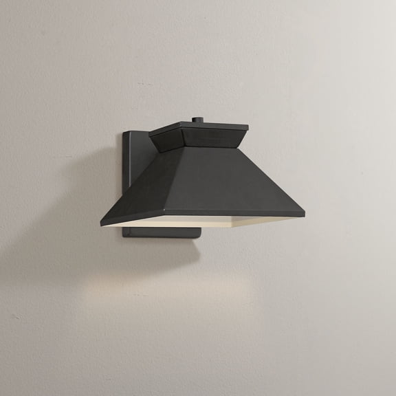 John Timberland Whatley Modern Wall Light Sconce Black Hardwire 8 1/4" Fixture LED for Bedroom Bathroom Vanity Reading Living Room Hallway House Home