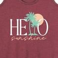 thumbnail image 3 of Instant Message - Hello Sunshine Palms - Women's Racerback Tank Top, 3 of 6