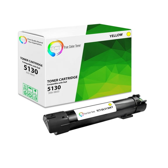 TCT 5130 Yellow Toner Cartridge - Premium Compatible Replacement for Dell 330-5852 Yellow High Yield