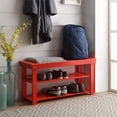 thumbnail image 3 of Pemberly Row Entryway Bench in Red, 3 of 3