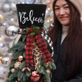 thumbnail image 4 of Adorno Para La Copa Del Árbol De Navidad Adorno Para Árboles De Interior Sombrero Hongo Negro Con Lazos Rojos Para El Árbol De Navidad De Casa Adornos Para La Copa Del Árbol Año Mejor, 4 of 8