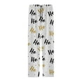 thumbnail image 4 of Pajama Pants Men Funny Christmas Printed Mid Waisted Casual Pants with Drawstring and Comfortable Loose Pants Lounge Bottoms Soft Sleepwear, 4 of 7