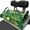 Tropical Monstera Print, variant on XYZCANDO Vibrant Floral Golf Cart Seat Cover With 4 Front Pockets - Non-Slip Washable Universal 2-Seat Golf Cart Protector