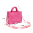 thumbnail image 3 of Bolsa de hombro de moda con asa superior de gamuza PU para mujer bandolera (rosa) Ehuebsd Para Estrenar, 3 of 9