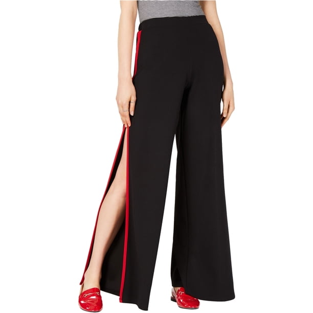 Pantalones de pierna ancha Project 28 para mujer Casual negro Mediano