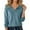 Light Blue, variant on Fgnfyis Womens T Shirts Fashionable Casual Lapel Solid Color Long Sleeved T Shirt Top Womens Long Sleeve Tops Dark Green XXL