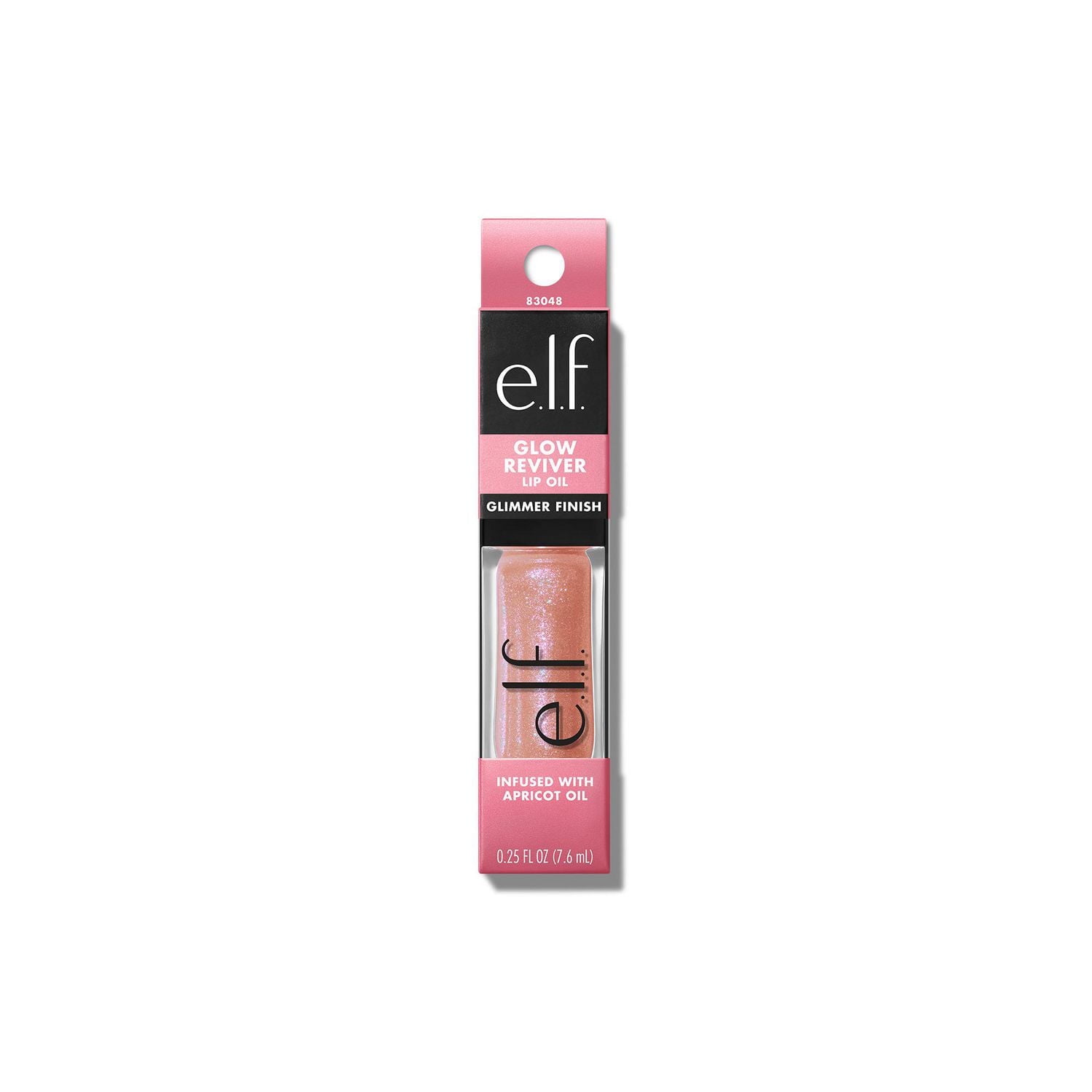 e.l.f. Cosmetics Glow Reviver Lip Oil Glimmer, High-shine finish