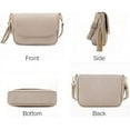 thumbnail image 2 of DBDlailai Small Crossbody Bags for Women Trendy Flap Saddle Purses with Tassel Vegan leather Shoulder bag, 2 of 6