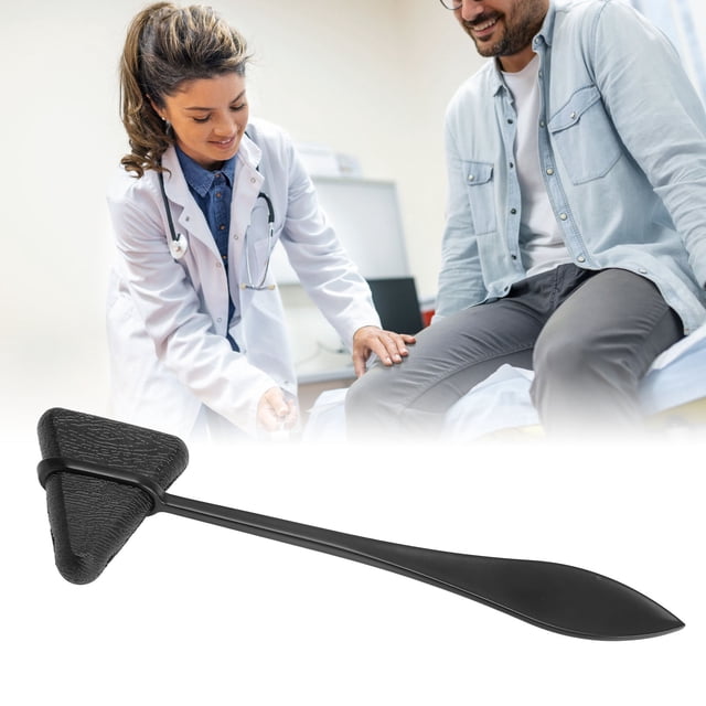 Neurological Testing Hammer, Triangular Neurological Hammer Ergonomic Black for Muscle for Women